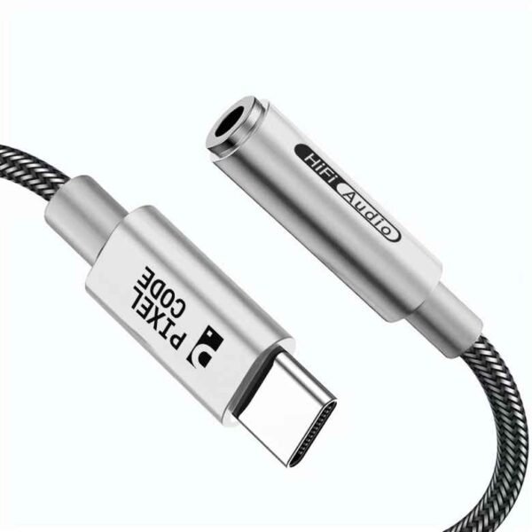Adaptador USB Tipo C a Jack 3.5mm Hi-Fi Pixel Code