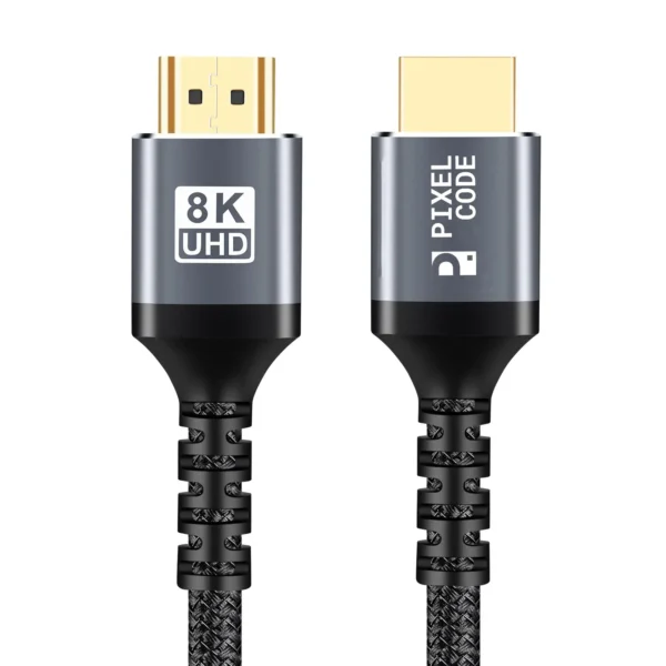 Cable HDMI 2.1 8K 4K 144Hz 3m Trenzado Pixel Code