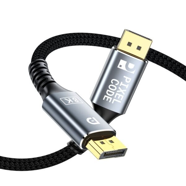 Cable Displayport 1.4 3 Metros Pixel Code Trenzado 4K 144HZ