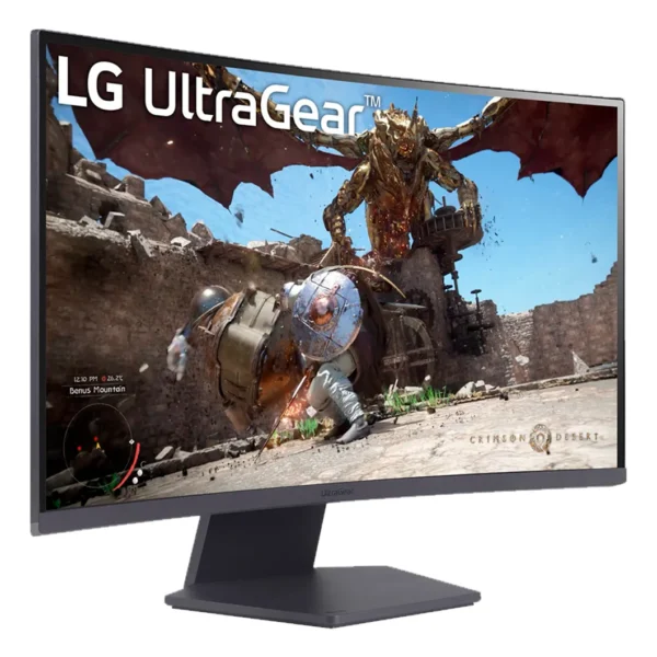 Monitor Gamer LG Ultragear 32" QHD 180Hz 1ms VA Curvo 1000R 32GS60QC-B Negro