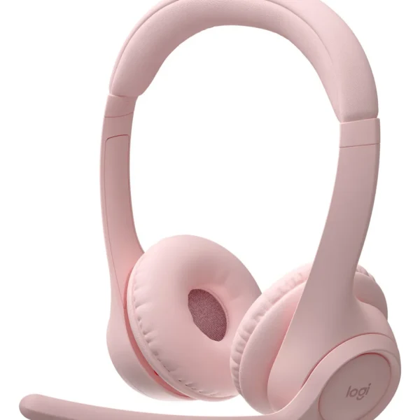 Auriculares Inalámbricos Logitech Zone 300 Rosa con Micrófono y Cancelación de Ruido para Trabajo y Música