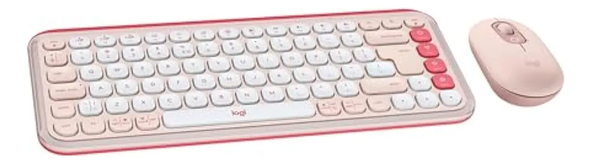 combo Logitech rosa