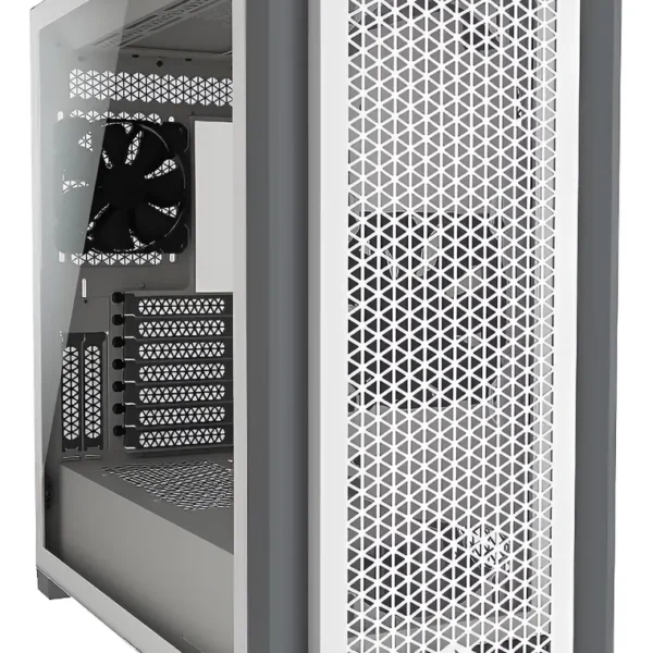 Corsair 5000D Airflow Blanco – Gabinete ATX con Alto Flujo de Aire y Gestión de Cables