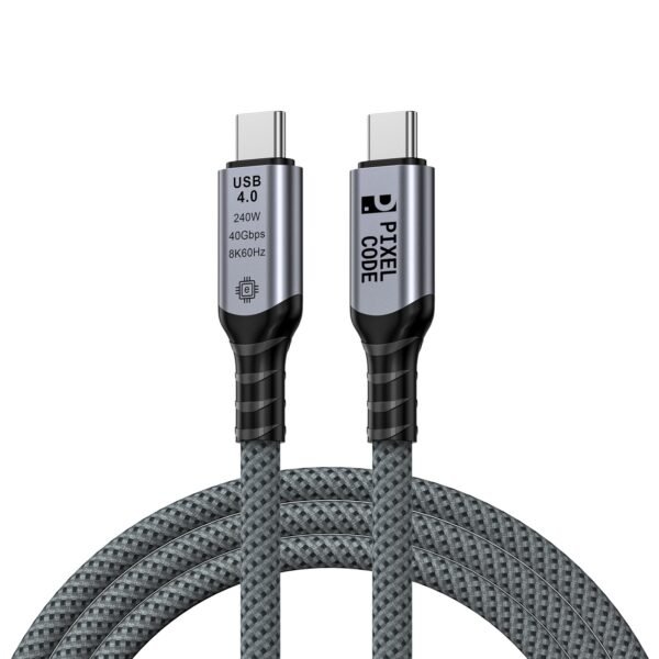 Cable Tipo C USB4 Pixel Code 1,5M Carga Rapida 240w 40gbps Video 8k Compatible Thunderbolt