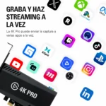 Capturadora Elgato Game Capture 4K Pro PCIe