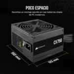 Fuente de poder Corsair CX750 80 Plus Bronze
