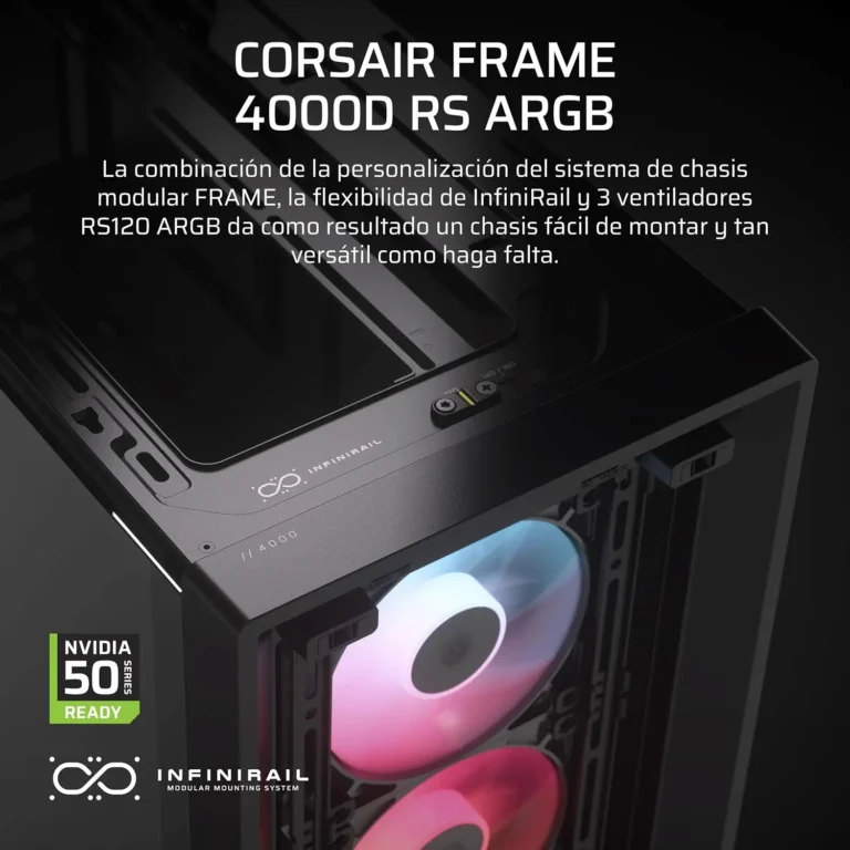 Gabinete gamer Corsair Frame 4000D RS ARGB
