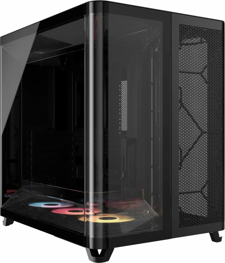 Gabinete gamer Corsair AIR 5400 RS-R ARGB triple cámara