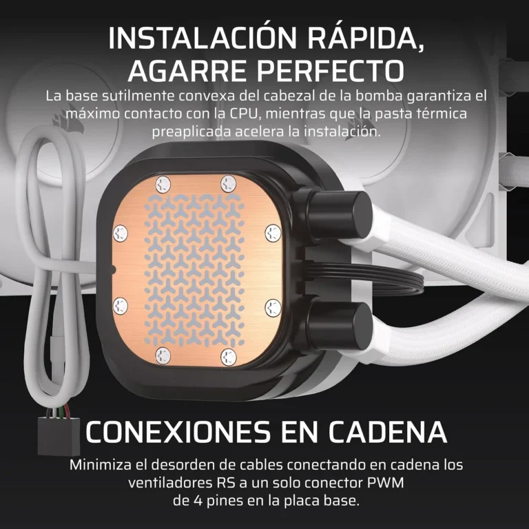 Refrigeración líquida Corsair Nautilus 360 RS LCD blanca
