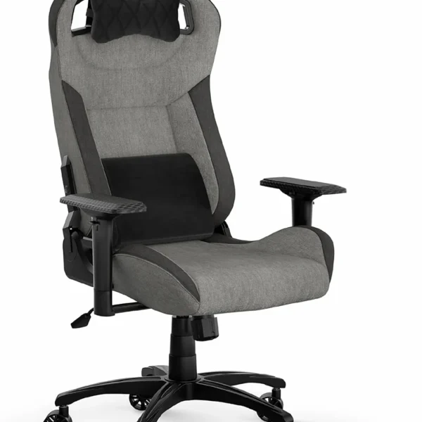 Silla gamer Corsair T3 Rush tela Gris y Carbón