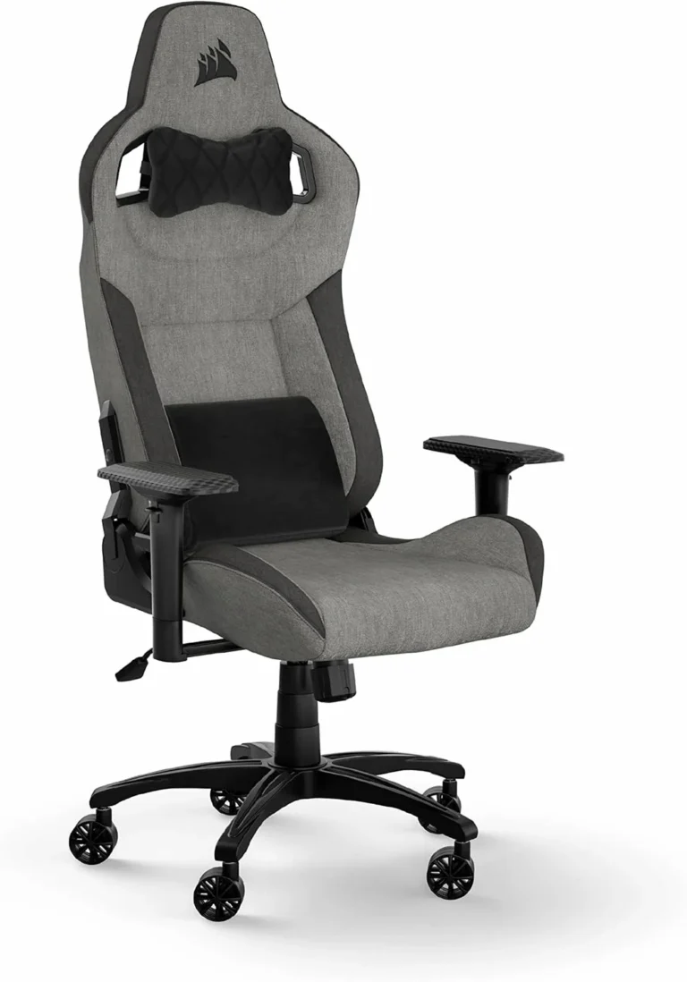 Silla gamer Corsair T3 Rush tela Gris y Carbón