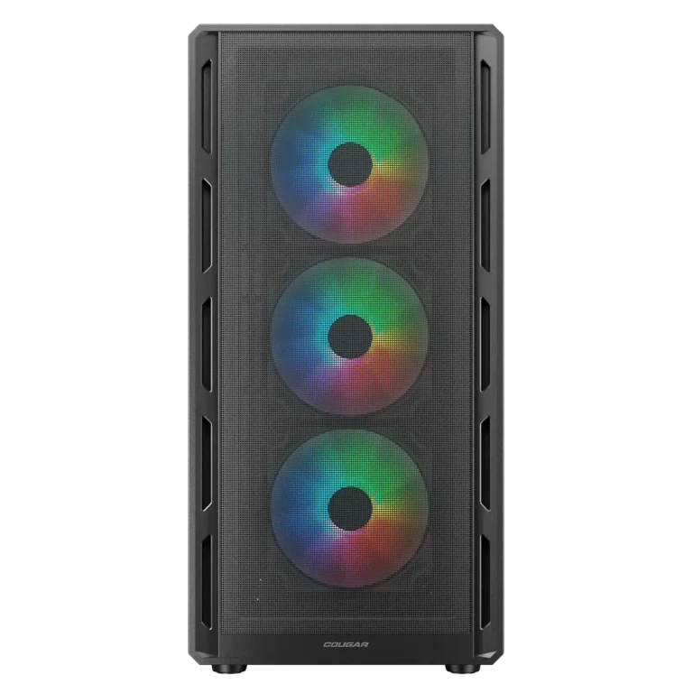 Gabinete Cougar Airface Pure RGB negro con fuente Atlas 650W