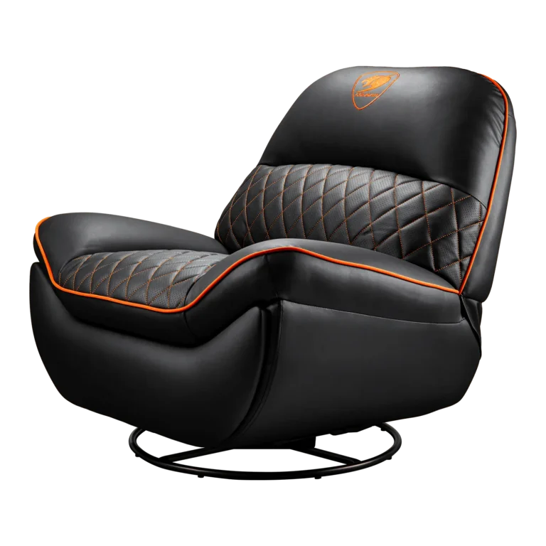 Sofá gamer Cougar Overlord negro naranja
