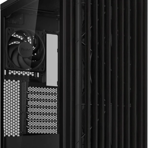 Chasis ASUS ProArt PA401 negro con madera — vista frontal
