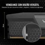 Memoria RAM Corsair Vengeance 16GB (1x16GB) DDR5 — contenido de la caja