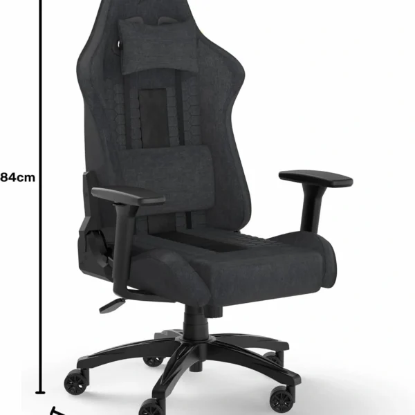 Silla Gamer Corsair TC100 Relaxed Tela Transpirable — vista trasera