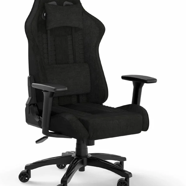 Silla Gamer Corsair TC100 Relaxed Tela Transpirable Gris y Negro