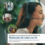 Diadema USB Cyber Acoustics AC-304 con Cancelación