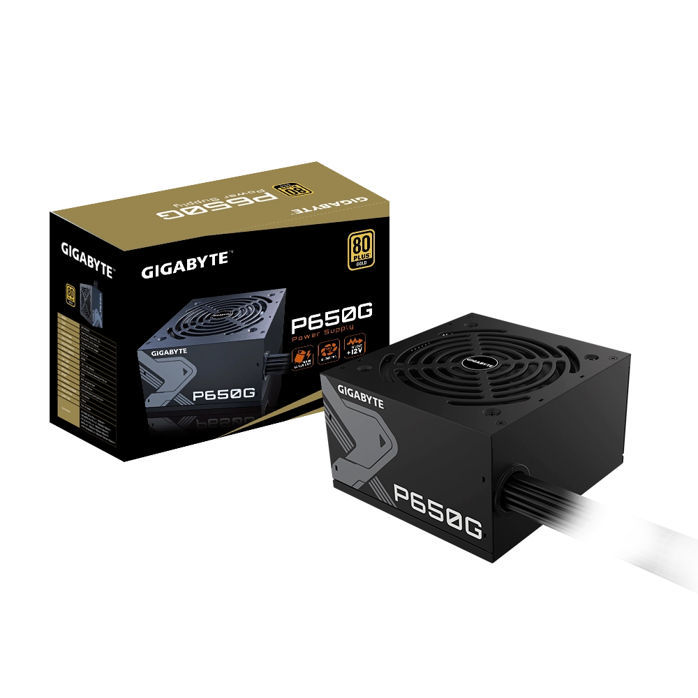 gigabyte-fuente-poder-gp-p650g Fuente de Poder Gigabyte P650G 650W 80 Plus Gold Riel Unico