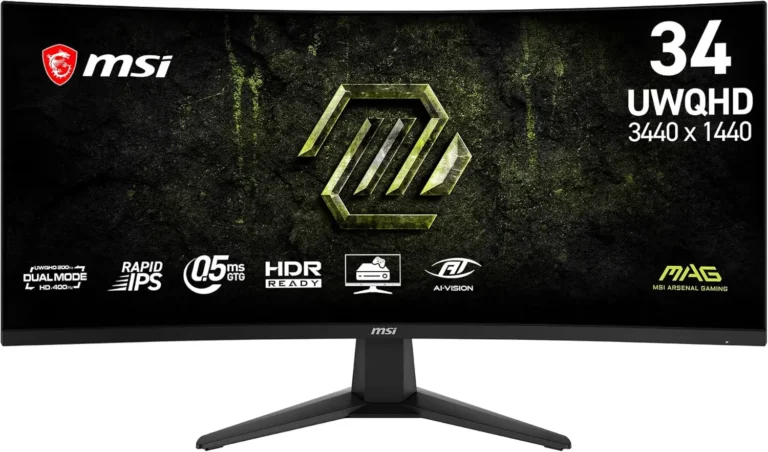 Monitor gamer curvo MSI MAG 346CQDF 34 pulgadas UWQHD