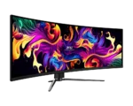 Monitor Gamer MSI MPG 491CQPX QD-OLED 49" DQHD 240Hz 32:9 Curvo - vista trasera