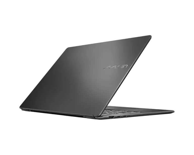 Portatil MSI Prestige 14 AI+ OLED Core Ultra 7 355 32GB 1TB 1,32 kg - vista lateral