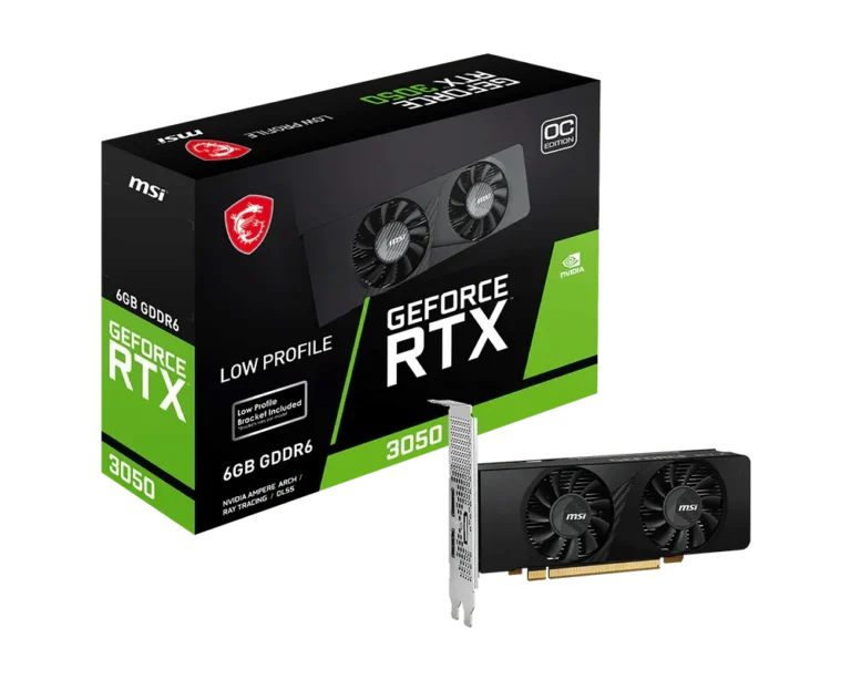 Tarjeta de Video MSI GeForce RTX 3050 LP 6GB GDDR6 Perfil Bajo