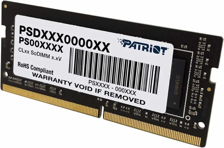 Memoria RAM Patriot Signature 32GB DDR4 3200MHz SODIMM — caracteristicas