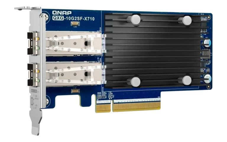 Tarjeta de Red QNAP QXG-10G2SF-X710 2 Puertos 10GbE SFP+ PCIe Gen3 x8