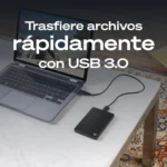 Disco duro portatil Seagate One Touch 1TB USB 3.2 — en uso