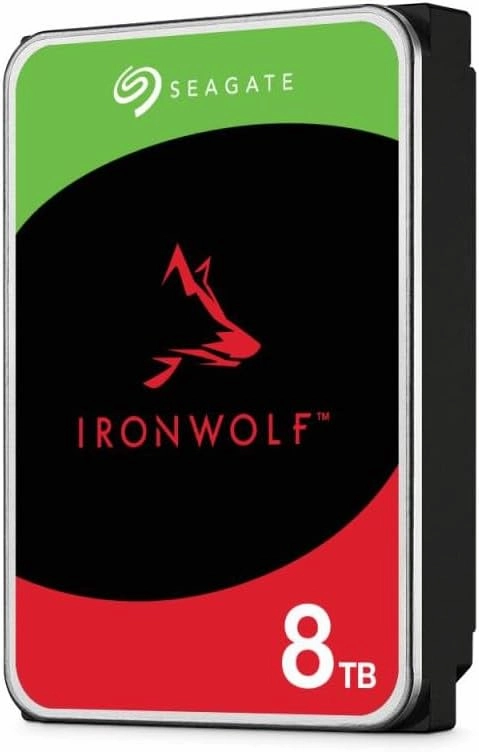 Disco duro Seagate IronWolf 8TB NAS 3.5 pulgadas — vista frontal