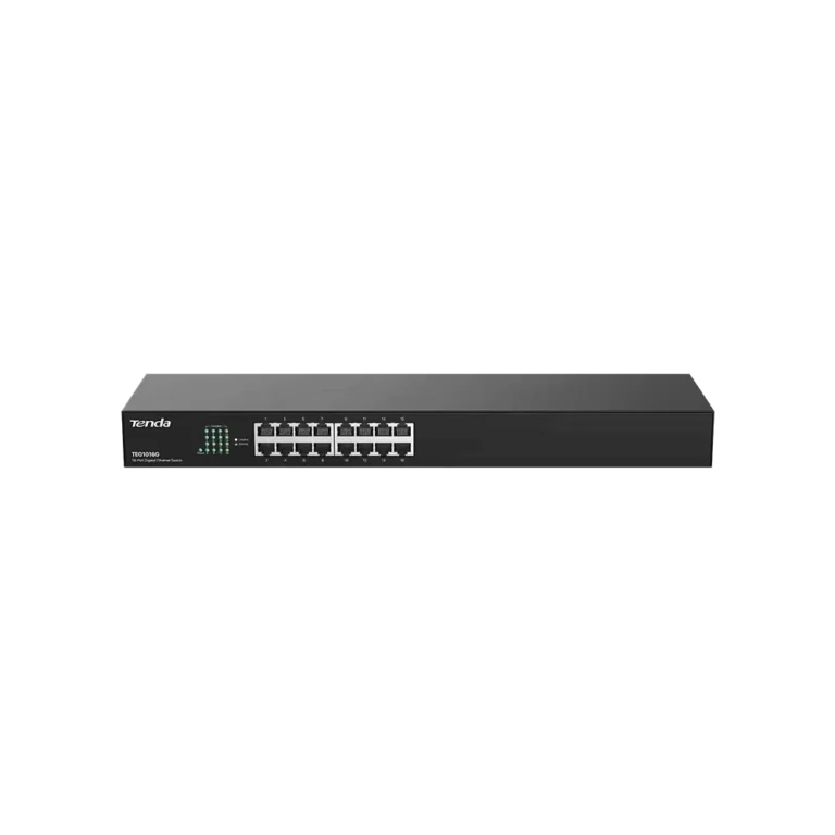 Switch Tenda TEG1016G 16 Puertos Gigabit Rack 1U Metalico sin Ventilador