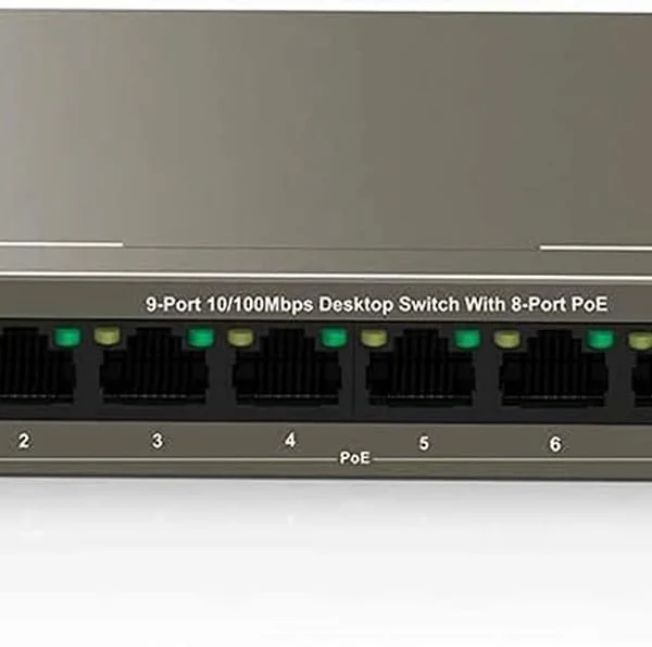 Switch Tenda TEG1109P 9 Puertos Gigabit con 8 Puertos PoE para Escritorio