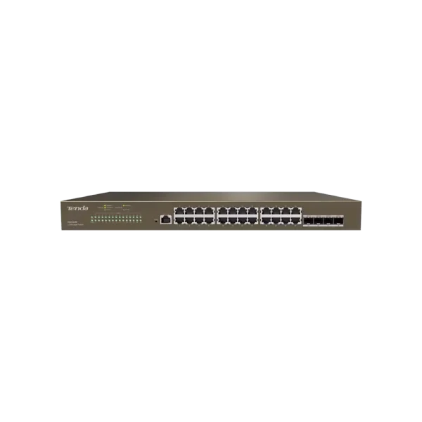 Switch Tenda TEG3328F 24 Puertos Gigabit Administrable L2 con 4 SFP