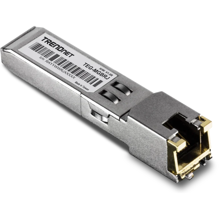 Modulo SFP TRENDnet TEG-MGBRJ 1000BASE-T RJ-45 Cobre hasta 100 m