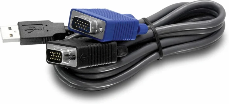 Cable KVM TRENDnet TK-CU10 USB y VGA de 3,1 Metros 2 en 1