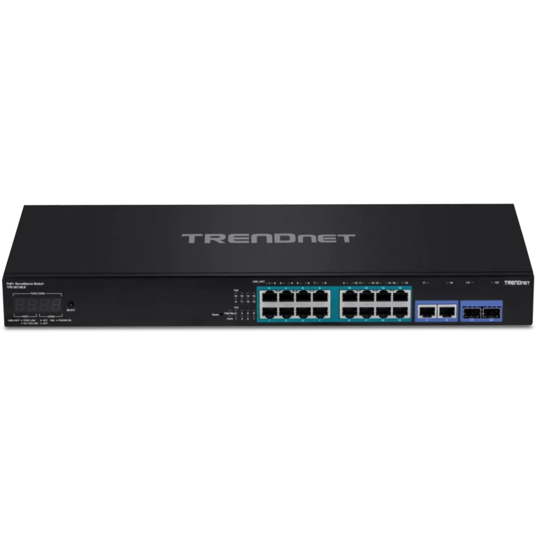 Switch TRENDnet TPE-3018LS 18 Puertos Gigabit PoE+ 220 W Videovigilancia