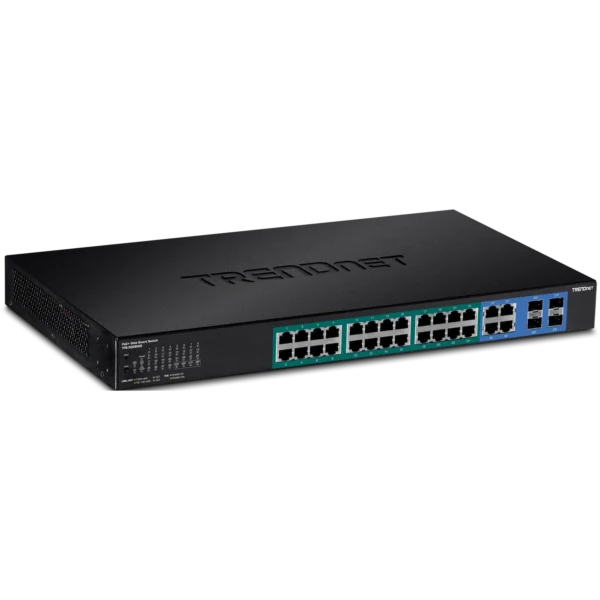 Switch TRENDnet TPE-5028WS 28 Puertos Gigabit Web Smart PoE+ 370 W