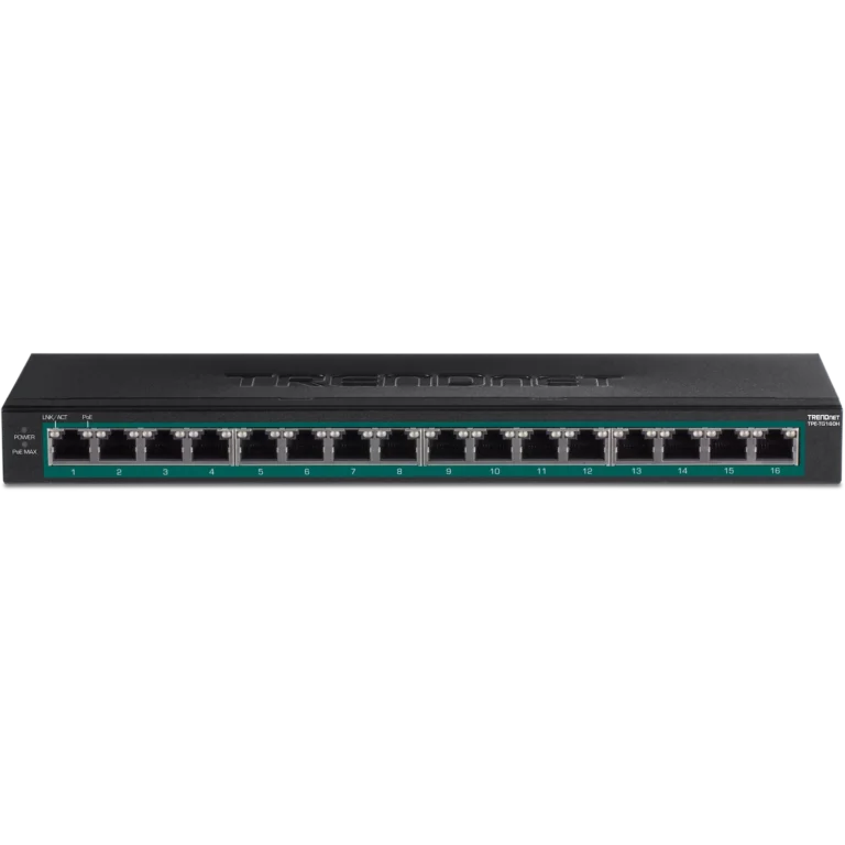 Switch TRENDnet TPE-TG160H 16 Puertos Gigabit PoE+ 123 W Rack 1U